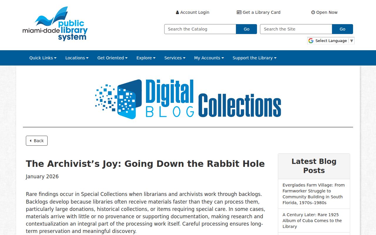Cutler Bay city directory research case study